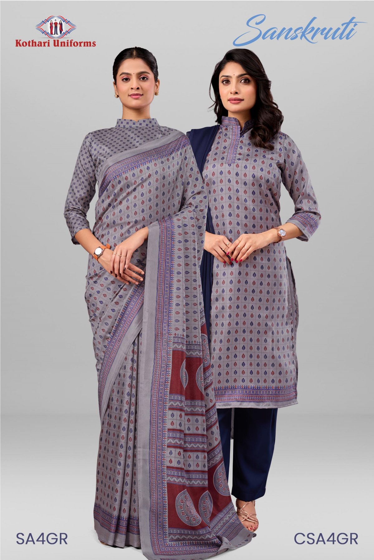 Sanskruti | Uniform Saree & Salwar Combo [SA4GR]