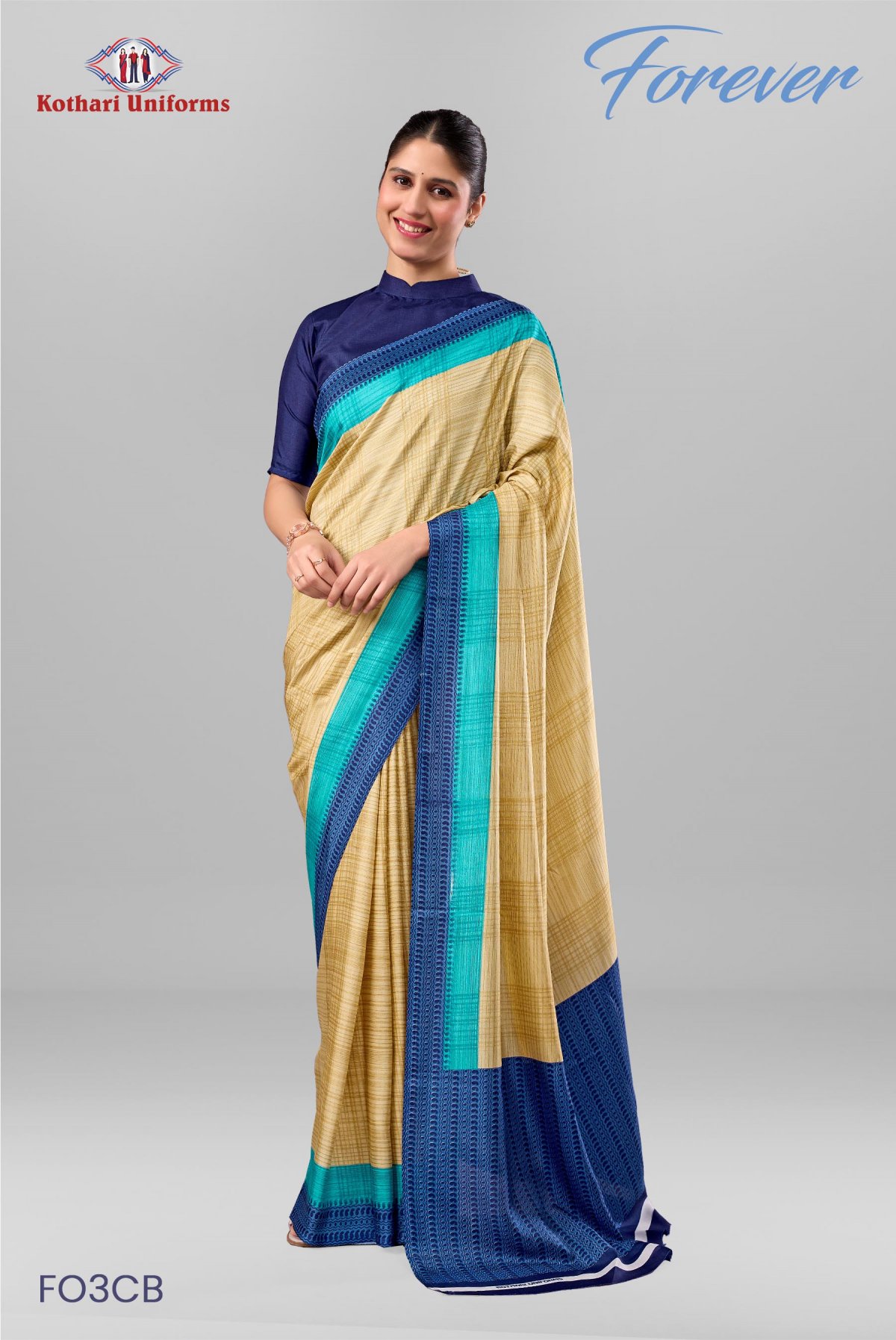Forever | Uniform Saree [FO3CB]