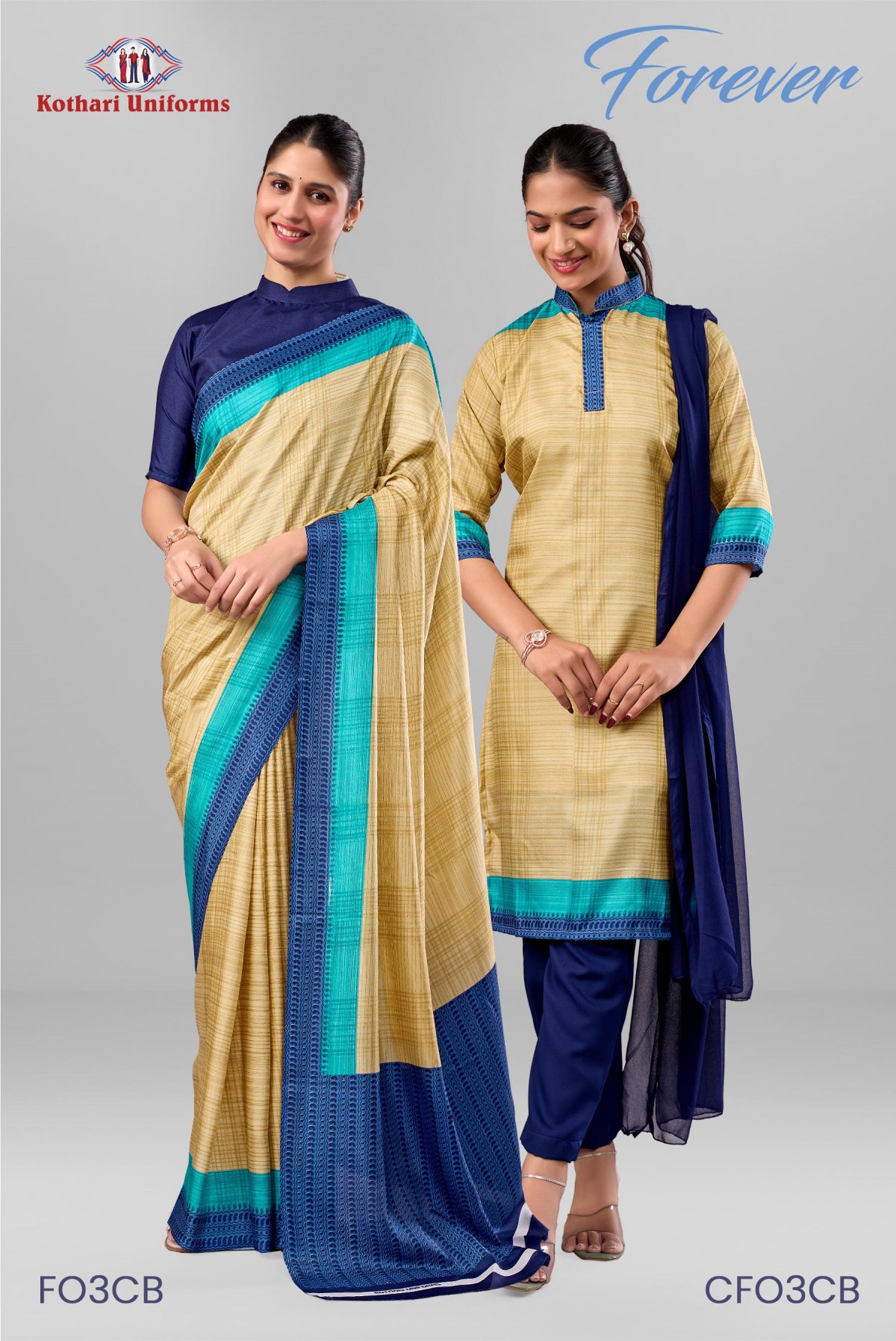 Forever | Uniform Saree & Salwar Combo [FO3CB]