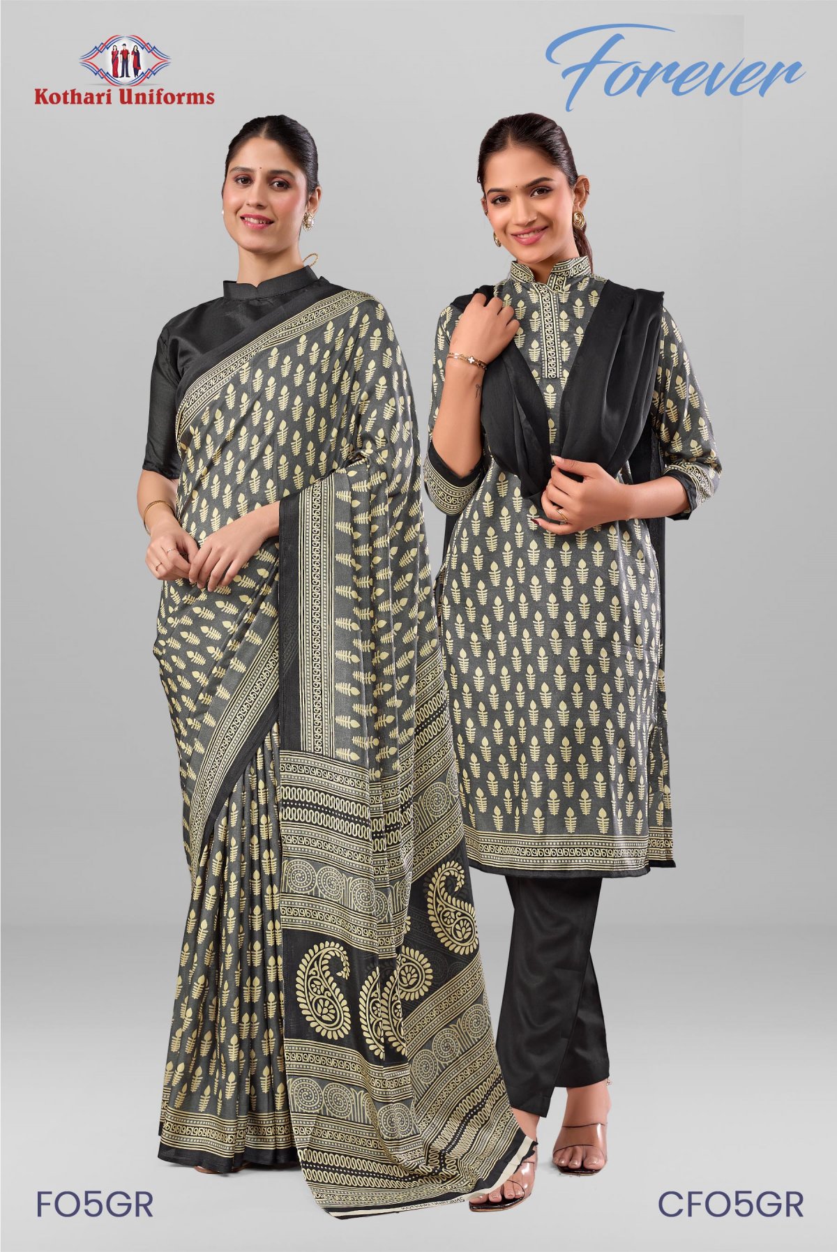 Forever | Uniform Saree & Salwar Combo [FO5GR]