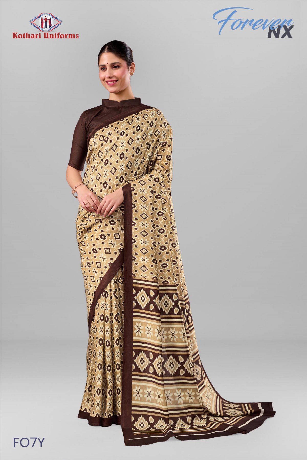 Forever NX | Uniform Saree [FO7Y]