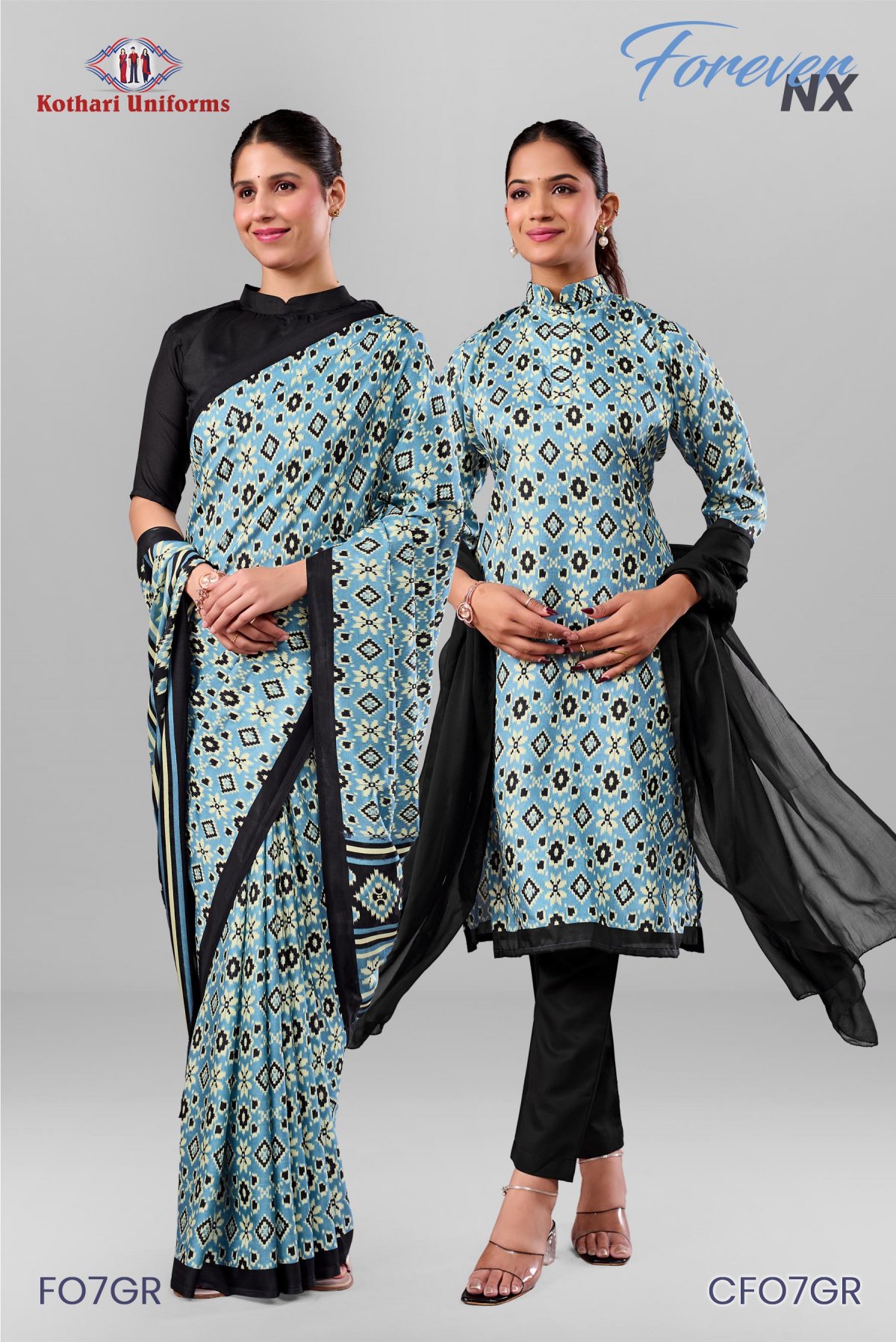 Forever NX | Uniform Saree & Salwar Combo [FO7GR]