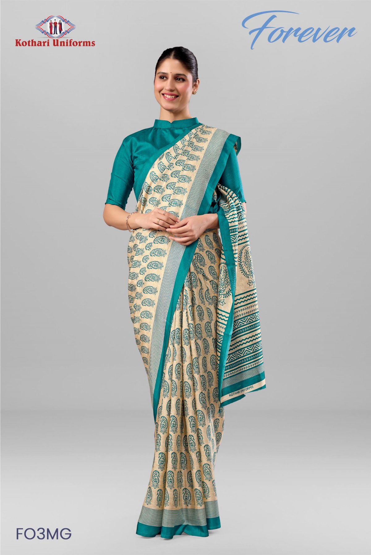 Forever| Uniform Saree [FO3MG]
