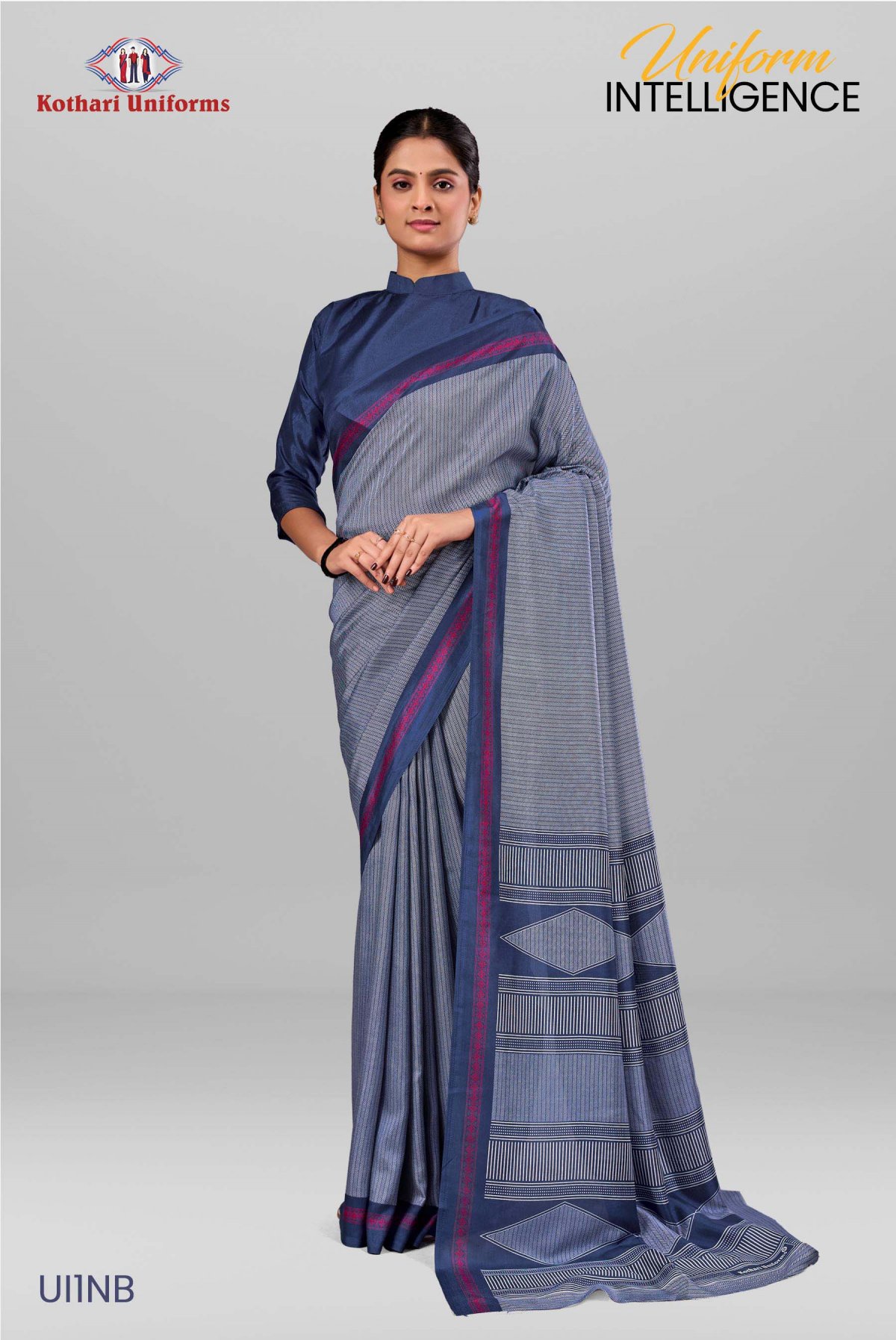 Uniform Intelligence | Uniform Saree [UI1NB]